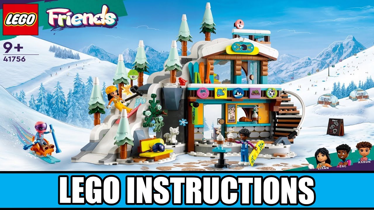 Friends - Holiday Ski Slope and Cafe LEGO instructions