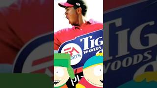 El episodio de south park escondido en el juego de golf de Tiger Woods #Shorts #Southpark