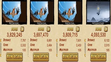 Temple Run 2 Reverse Gameplay - VOLCANO ISLAND VS SPIRITS COVE VS LANTERN FESTIVAL VS LOST JUNGLE