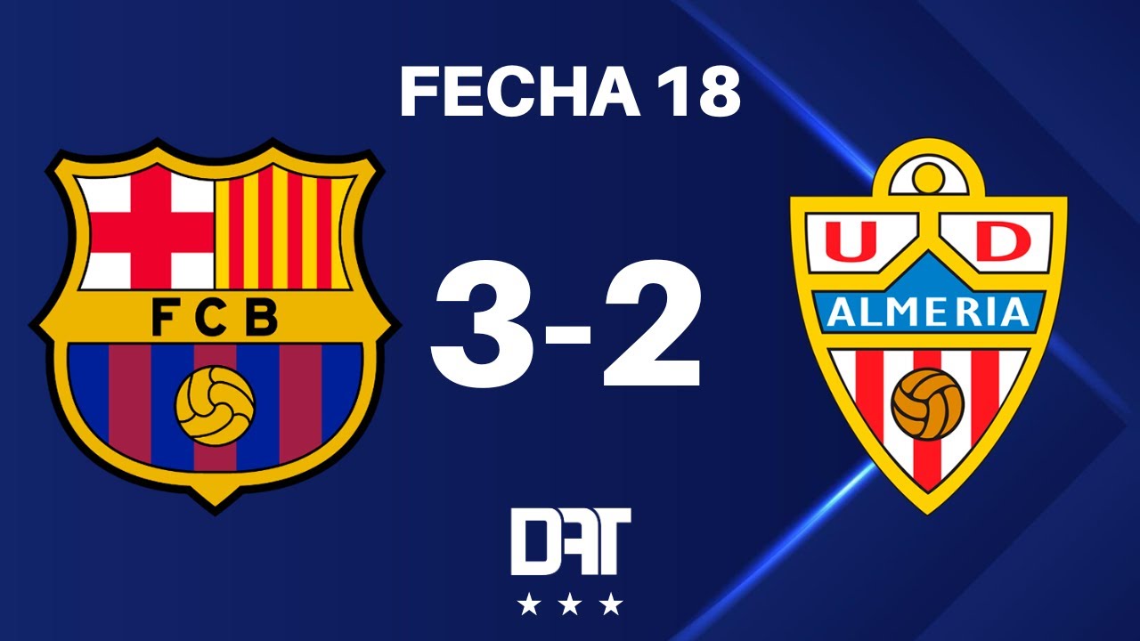 🚨🚨 BARCELONA vs ALMERÍA LA LIGA EN VIVO YouTube