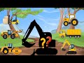 Mengenal Alat Berat Konstruksi | Puzzle Alat Berat Excavator, Mobil Molen, Buldozer, Dump Truck