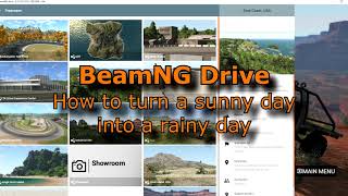 BeamNG Drive-- Changing a Sunny Day to a Rainy Day-- East Coast USA