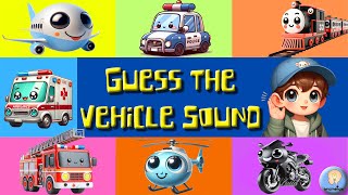 Guess The Vehicle Sound | Transportation Quiz Game for Kids