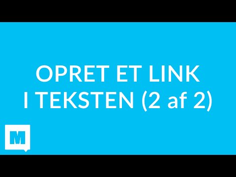 Video: Hvordan linker man et billede til en hjemmeside i HTML?