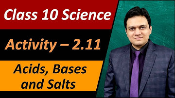 Activity 2.11 Class 10 Science Chapter 2 Acids Bases and Salts