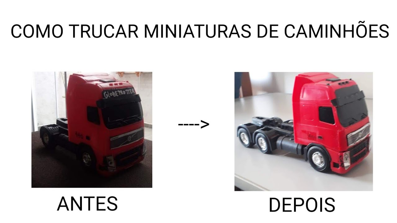 Como rebaixar a miniatura de caminhão Volvo VM - Charmosa Miniaturas 
