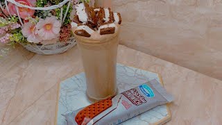 Ice-cream Sandwich Frappe By Delicious Foods | فرابتشينو ||قهوة بالايس كريم ساندوتش