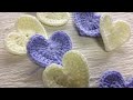 【Stitch Dictionary】かぎ針編みハートモチーフ(中） Crochet Heart Motif M スザンナのホビー