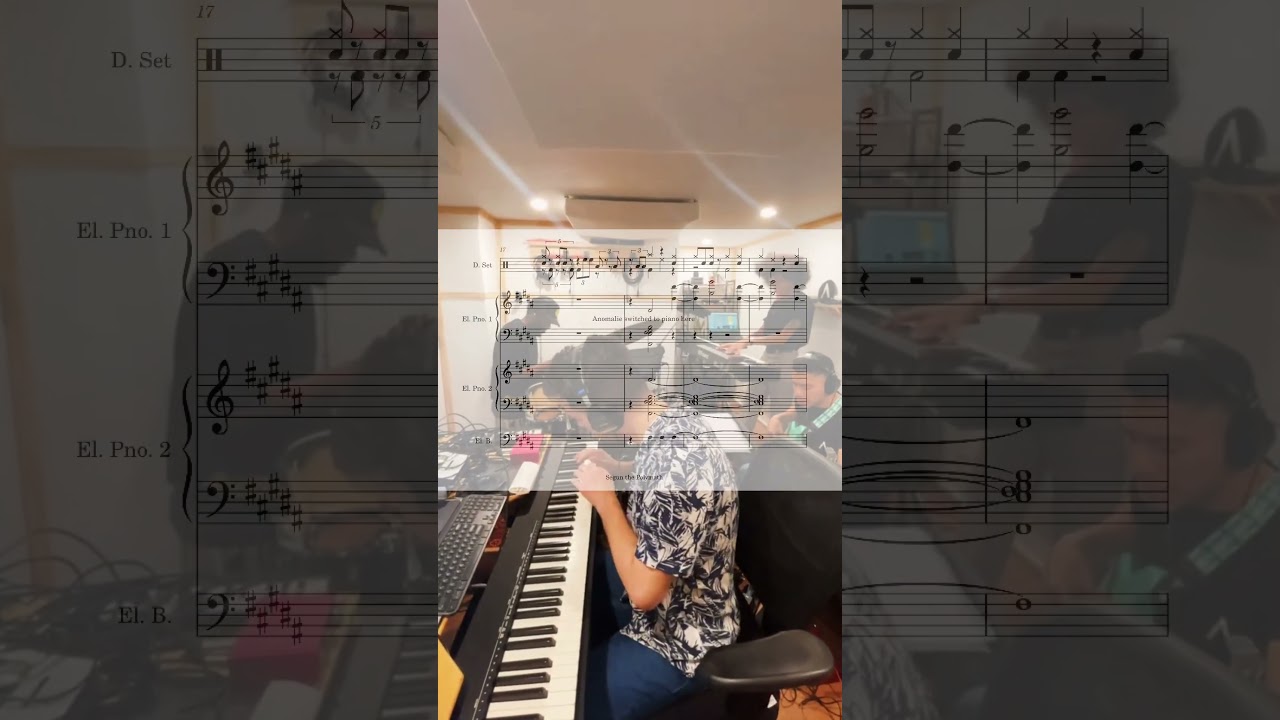 Anomalie's Band Rehearsal (for Velours) - Transcription #piano #jazzfusion