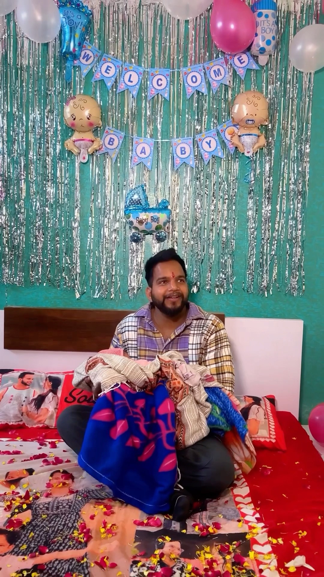 Welcome of baby ??❤️ |Ajay Sharma #youtubeshorts #ajaysharma #baby #babyboy