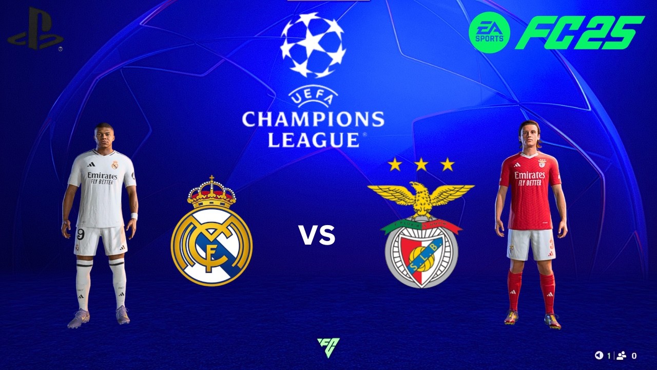 FC-25 Real Madrid Vs. Benfica - UEFA CHAMPIONS LEAGUE 25/26