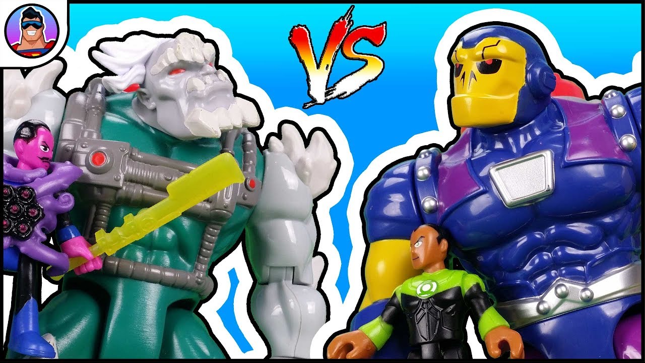 Imaginext Mongul, John Stewart Green Lantern and Black Mercy Review |  Sinestro & Doomsday Battle! - YouTube