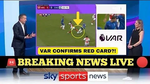🔥VAR DRAMA AT EMIRATES! REF IGNORES RED CARD FOR PARTEY AFTER HORROR TACKLE ON CHELSEA STAR!💯