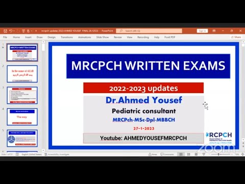  2023 الزمالة البريطانية لطب الاطفال تحديثات واجابة كل الاسئلة دكتور احمد يوسف