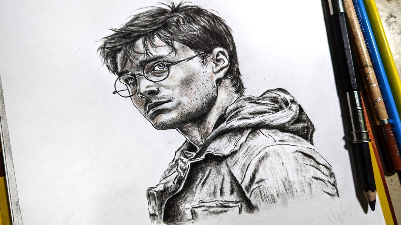 How to Draw HARRY POTTER [ Time laps ]