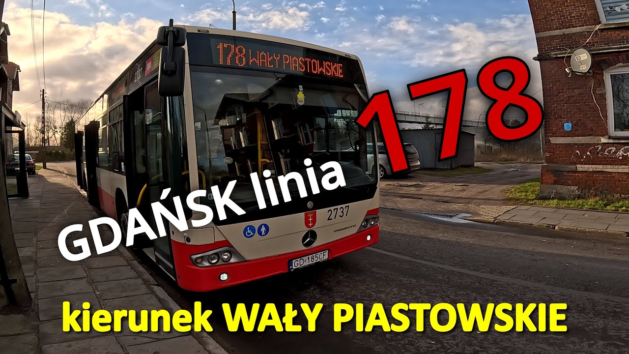 GDAŃSK linia 178 kierunek WAŁY PIASTOWSKIE