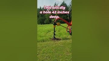 First Time Tryout, Post Hole Digger and Branson Tractor #shorts