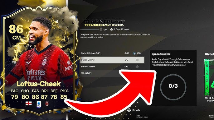 EA FC 24 Thunderstruck Daily Play Games Objective: All tasks