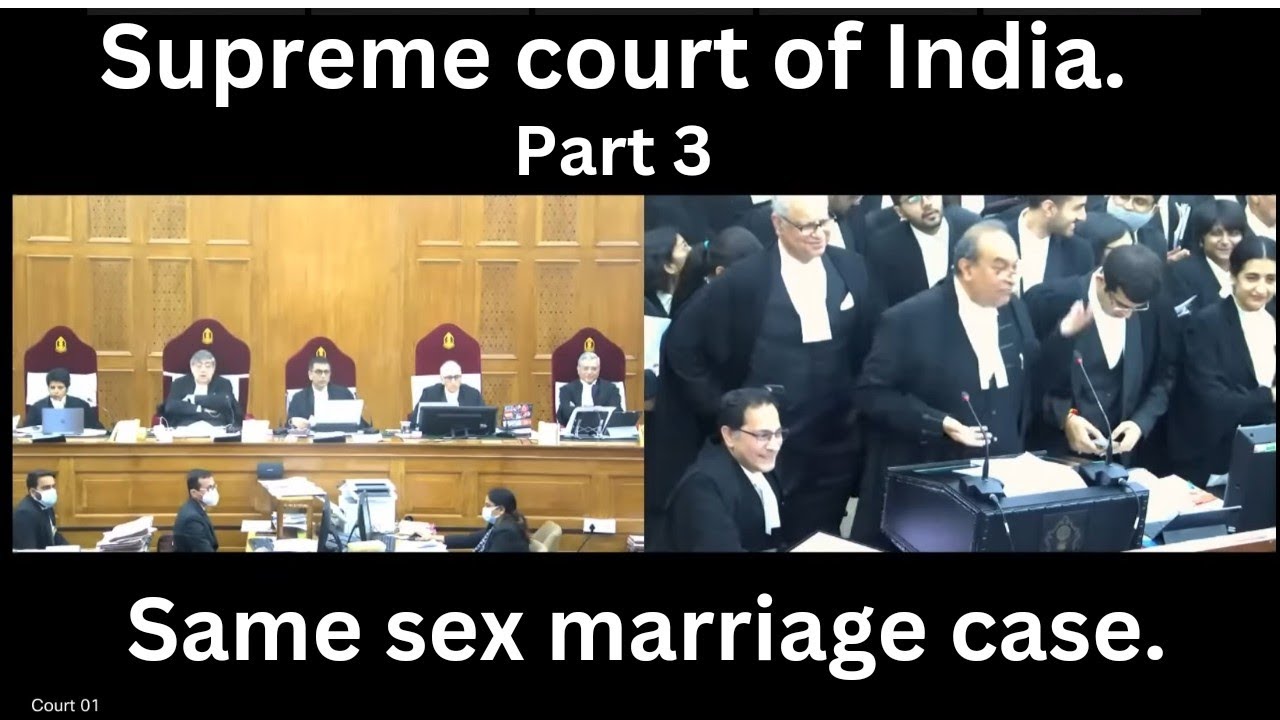 Same sex marriage case hearing. Chief justice of India. Supreme court ...