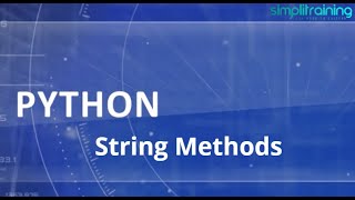 2.8 String Methods
