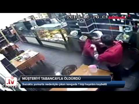 Müşteriyi tabancayla öldürdü - YouTube
