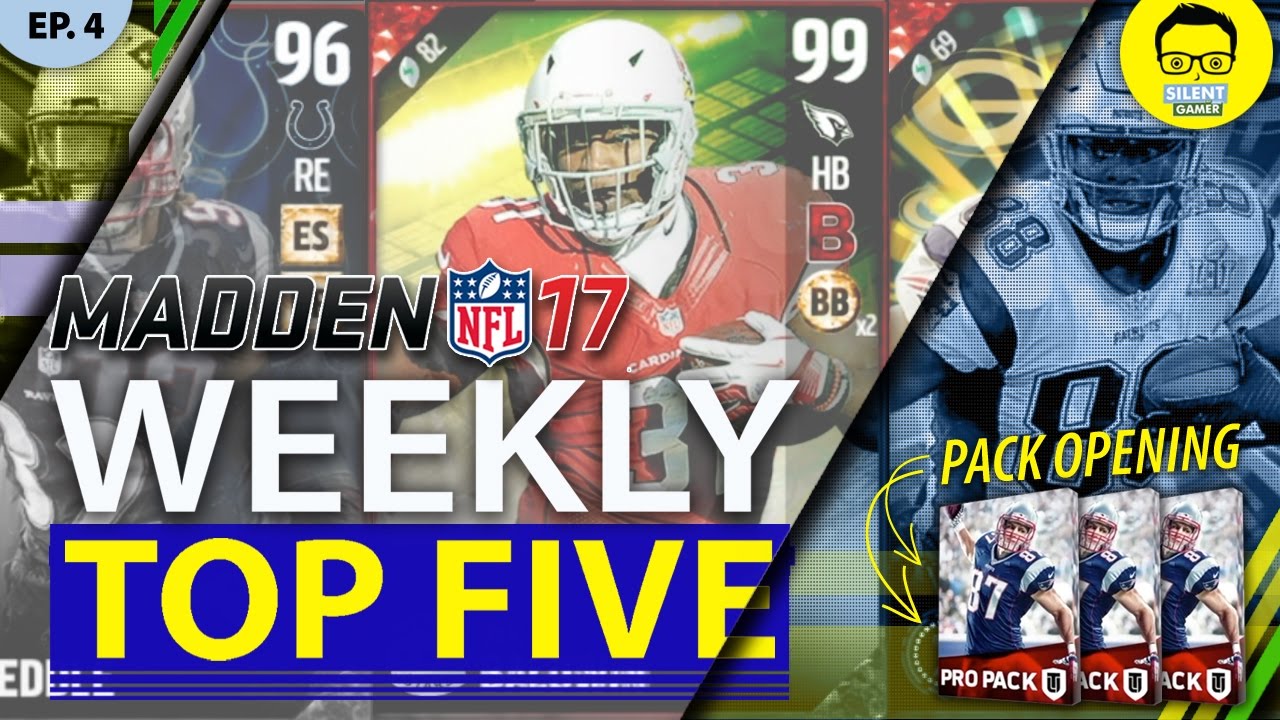 Madden 17 Weekly Five - 99 OVR TOTW David Johnson - "Madden 17 Pack Opening"