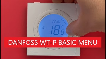 Danfoss thermostat WT P BasicPlus2 Menu