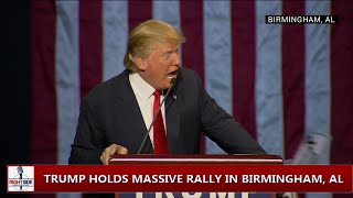 Donald Trump Tells Black Lives Matter Protester To Get The Hell Out (Birmingham, AL)
