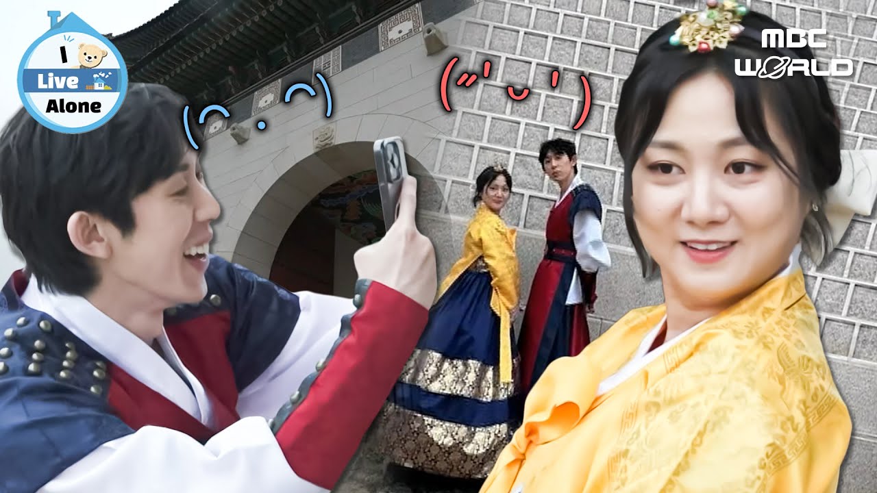 [SUB] A Sweet Date in Seoul 💕 Hanbok Couple Photos at Gyeongbokgung Palace ✈️ #Seoul #Gyeongbokgung
