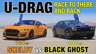 U-DRAG: Shelby GT500 vs. Dodge Challenger Black Ghost