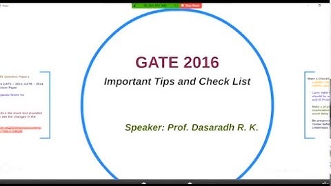 GATE 2016 Best Practices