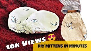 How To Make Cute Little Baby Mittens At Home | DIY | Mittens in Minutes