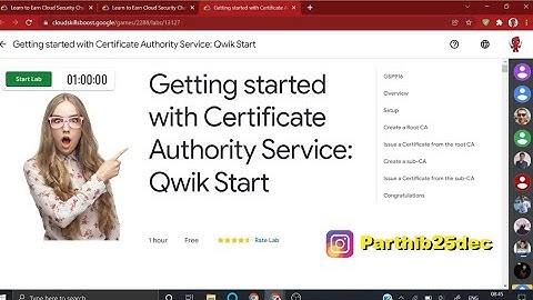 Getting started with Certificate Authority Service Qwik Start || GSP[916]