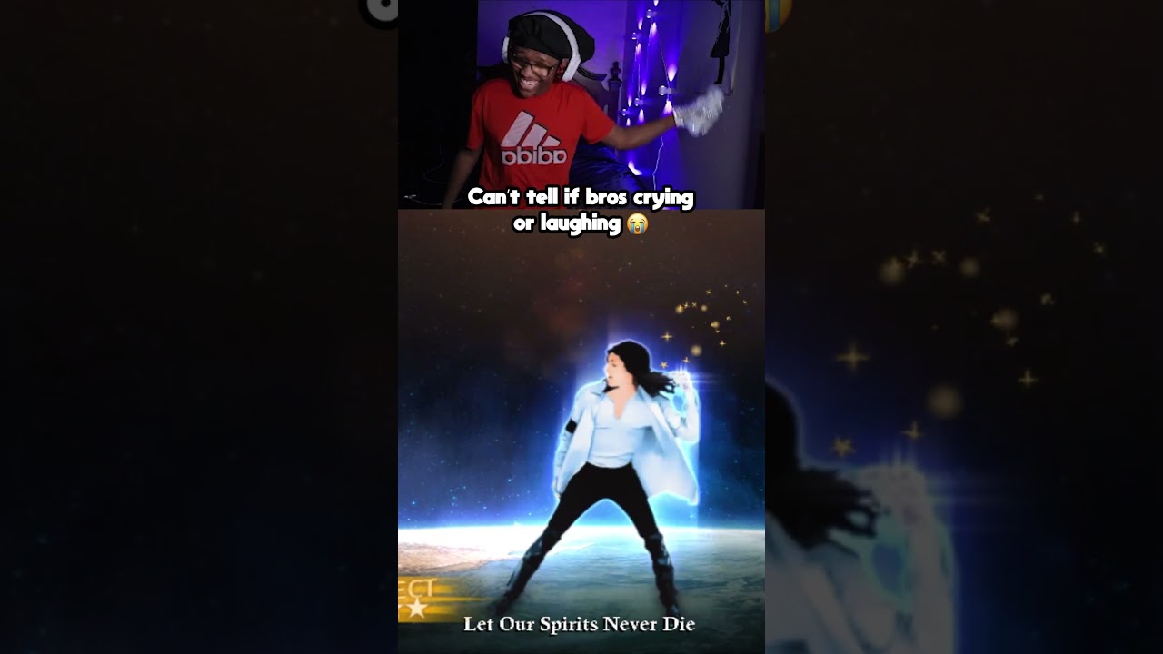 Is Bro Crying Or Laughing 😭 #youtubeshorts #michaeljackson