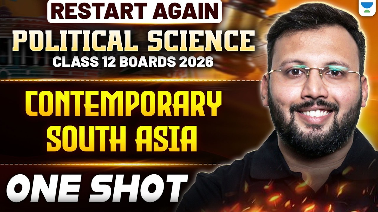 Class 12 Political Science RESTART | Contemporary South Asia - One Shot 🔥| Boards 2026 | Moin Sir