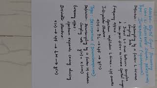 Interpolation and Decimation Unit 5 Applications of DSP