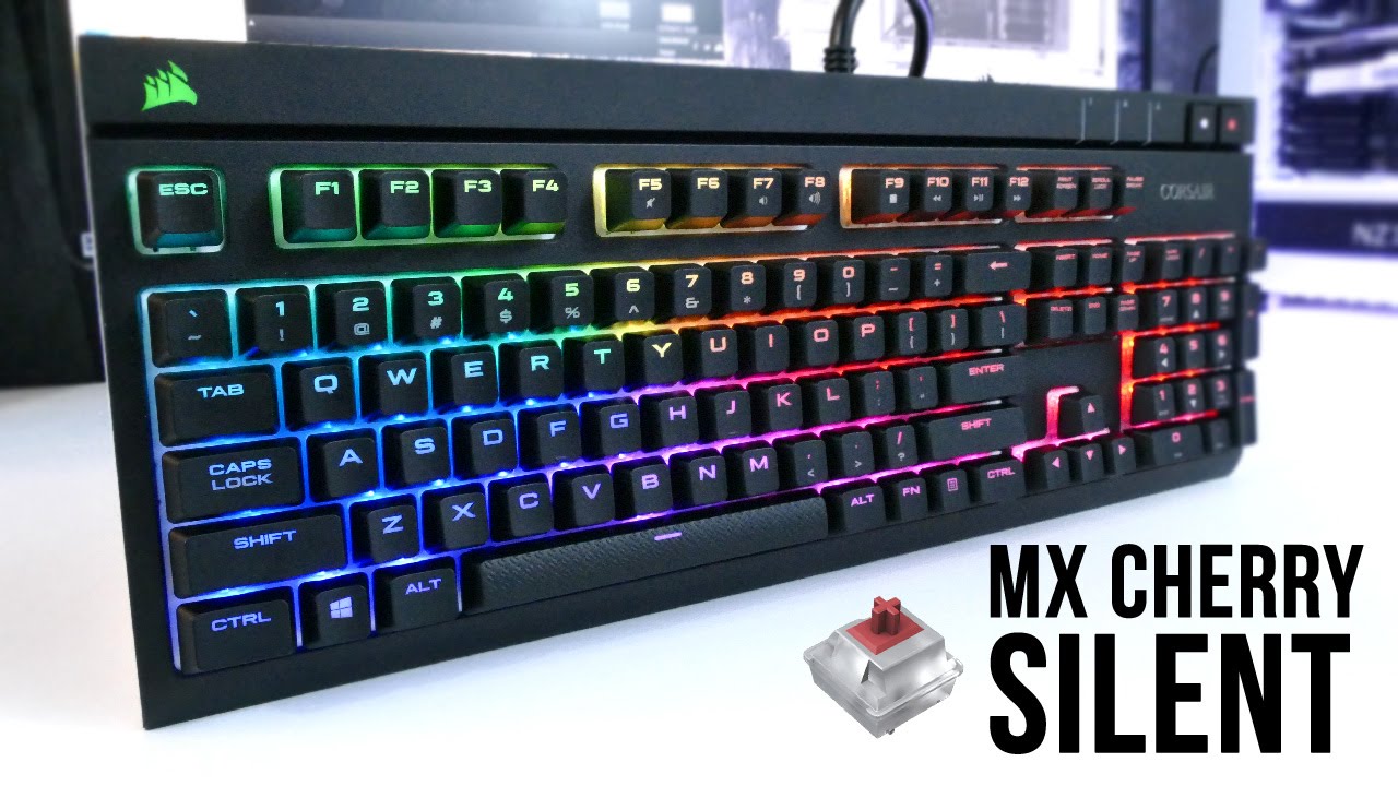 Almindeligt Omhyggelig læsning dæk Corsair Strafe RGB Keyboard w/ MX Silent Switches Review! - YouTube