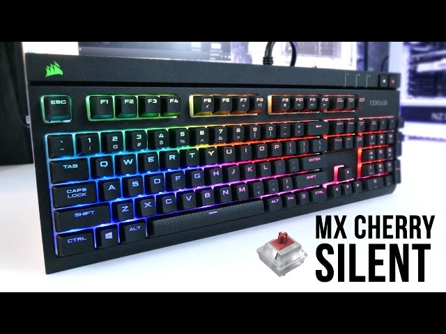 Almindeligt Omhyggelig læsning dæk Corsair Strafe RGB Keyboard w/ MX Silent Switches Review! - YouTube