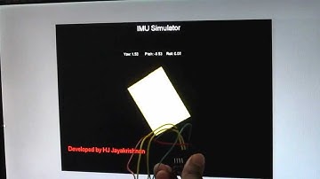 MPU 6050 IMU simulation( Using Kalman filtering)