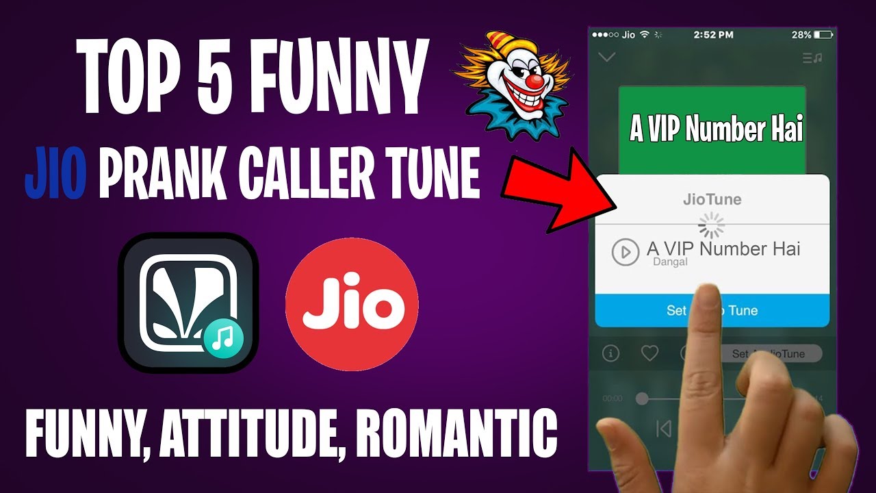 Top 5 Funny Jio Caller Tune | Set Jio Prank Caller Tune | Best Prank Caller  Tune - YouTube