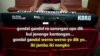 GONDAL GANDOL - COKEK SLENDRO KARAOKE - DANGDUT JARANAN