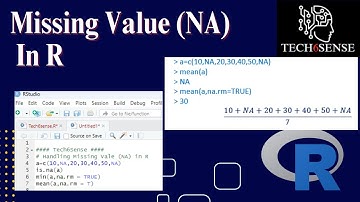 Missing Data Handling in R | NA value in R | is.na/ na.rm=TRUE | Calculations on NA value in R