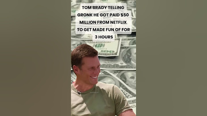 Tom Brady got Paid Big 💰💰💰 to do the Netflix Roast! #nfl #goat