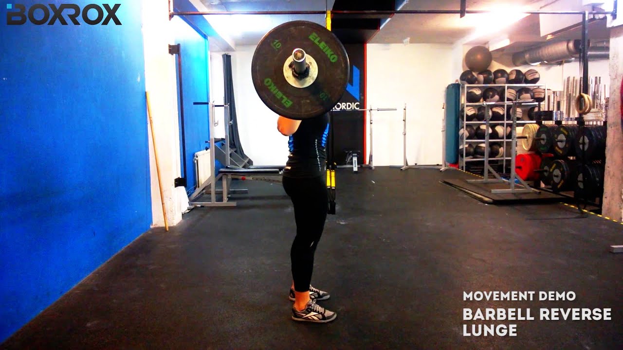 Movement Demo // Barbell Reverse Lunge - YouTube