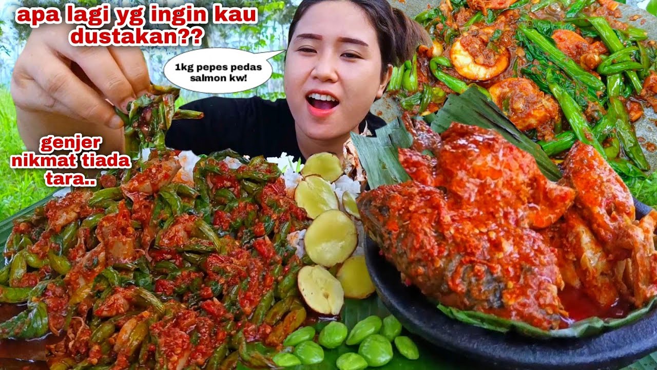 DIJAMIN NGEUNAH ⁉️ PEPES IKAN OSENG GENJER CUMI ASIN LALAPAN JENGKOL TUA MENTAH PETE
