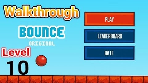 Bounce Original ( Level #10 ). Walkthrough & Solutions