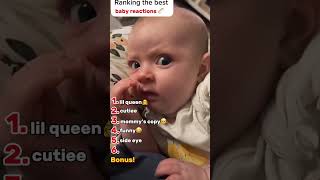 Ranking the best baby reactions 🍼 #ranking #rankingvideo #funny #kids #shorts