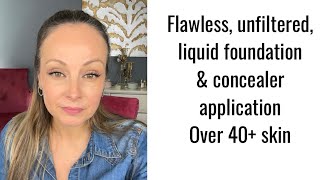 Mature skin flawless foundation and concealer tutorial