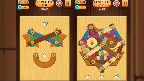 Screw Puzzle: Wood Nut & Bolt - Level 111