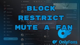 How to Block, Restrict, & Mute on OnlyFans